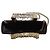 Autre Marque Borsa KARA Constellation Fringe in raso nero e cristalli - vista 12