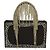 Autre Marque Borsa KARA Constellation Fringe in raso nero e cristalli - vista 2