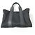 Hermès Hermes Acapulco PM Canvas-Leder Tote Bag Schwarz
