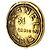 Runde Brosche Logo Chanel Vintage 31 Rue Cambon Golden - Ansicht 2