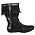 Botines Gucci Negros de Ante con Flecos