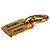 Spilla Piastra Logo Cambon di Chanel D'oro - vista 2
