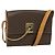 Céline Borsa a spalla in tela Macadam CELINE in pelle PVC marrone oro Auth 126661 D'oro