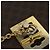 Céline Borsa a spalla in tela Macadam CELINE in pelle PVC marrone oro Auth 126661 D'oro - vista 14