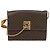 Céline Borsa a spalla in tela Macadam CELINE in pelle PVC marrone oro Auth 126661 D'oro - vista 2