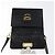 Borsa a Spalla Gancini in Pelle Scamosciata Nera e Oro Salvatore Ferragamo Auth bs26286 Nero D'oro - vista 15