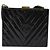 CHANEL V Stitch COCO Marchio Borsa a Spalla Pelle Lucida Nera Oro CC Auth 126704 Nero D'oro - vista 2