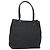 Borsa Tote Gancini in tela nera e argento di Salvatore Ferragamo Auth BA3107 Nero