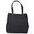 Borsa Tote Gancini in tela nera e argento di Salvatore Ferragamo Auth BA3107 Nero - vista 2