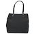Borsa Tote Gancini in tela nera e argento di Salvatore Ferragamo Auth BA3107 Nero - vista 3