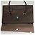 Borsa a mano in pelle Burberry argento marrone Auth BA3148 - vista 15