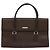 Borsa a mano in pelle Burberry argento marrone Auth BA3148 - vista 2