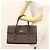 Borsa a mano in pelle Burberry argento marrone Auth BA3148 - vista 22