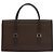 Borsa a mano in pelle Burberry argento marrone Auth BA3148 - vista 3