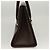 Borsa a mano in pelle Burberry argento marrone Auth BA3148 - vista 4