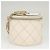 CHANEL Borsa a Spalla Matelassé in Pelle Bianca Oro CC Auth 126060 Bianco D'oro - vista 4
