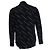 Saint Laurent, camicia nera con righe diagonali Nero - vista 3