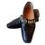 Mocassini JB Martin in pelle nera con borchie dorate Nero