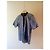 Autre Marque Huffer Camicia a Maniche Corte in Cotone Liberty Blu - vista 4
