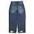 Autre Marque Muchas Gracias DESTROY DENIM Pantalones de Denim de Algodón Edición Limitada Azul - vista 2