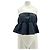 Top bustier de lino negro Reformation