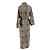 Autre Marque Kimono largo estampado SIMRANE con cinturón marrón algodón Castaño - vista 2