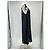 Autre Marque TEK TEK Schwarzes langes Kleid mit Leinen-Effekt-Trägern - Ansicht 3