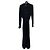 Norma Kamali Schwarzer Jumpsuit mit Gürtel