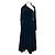 Alaïa Samtkleid in Grün mit langen Ärmeln