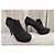 Stivaletti Yves Saint Laurent Palais Booties in camoscio nero - vista 2