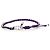 Bracciale regolabile in corda tecnica in cristallo placcato palladio argento di Dior