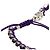 Bracciale regolabile in corda tecnica in cristallo placcato palladio argento di Dior - vista 4