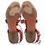 Sandali flat con cinturino alla caviglia in suede rosso con taglio laser Alaïa Flower Bordò - vista 6