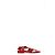 Sandali flat con cinturino alla caviglia in suede rosso con taglio laser Alaïa Flower Bordò - vista 7