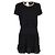 A-Linien-Kleid aus schwarzem Polyester von Michael by Michael Kors mit Kettenhals