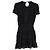 A-Linien-Kleid aus schwarzem Polyester von Michael by Michael Kors mit Kettenhals - Ansicht 3
