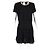 A-Linien-Kleid aus schwarzem Polyester von Michael by Michael Kors mit Kettenhals - Ansicht 4