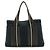 Hermès Borsa 2 in 1 in tela e pelle Hermes Troca Horizontal MM Nero