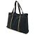 Hermès Borsa 2 in 1 in tela e pelle Hermes Troca Horizontal MM Nero - vista 2