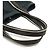 Hermès Borsa 2 in 1 in tela e pelle Hermes Troca Horizontal MM Nero - vista 4