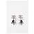 Orecchini Chanel Crystal CC Star Drop in metallo verde - vista 4