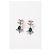 Orecchini Chanel Crystal CC Star Drop in metallo verde - vista 5