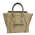 Céline Celine Luggage Micro Shopper Lederhandtasche Grau
