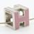 Hermès Collier en métal Ash de la cage Hermes Argenté Rose  - vue 2
