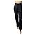 Pantalones rectos de seda negra CHANEL Talla 34 Negro