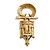 Autre Marque Pendente brooch in bronzo artista Line Vautrin 1955 D'oro