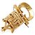 Autre Marque Pendente brooch in bronzo artista Line Vautrin 1955 D'oro - vista 2