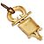 Autre Marque Pendente brooch in bronzo artista Line Vautrin 1955 D'oro - vista 7