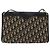 Bolso de hombro de lona Trotter Christian Dior azul marino dorado Auth BA3029 - vista 2