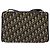 Bolso de hombro de lona Trotter Christian Dior azul marino dorado Auth BA3029 - vista 3